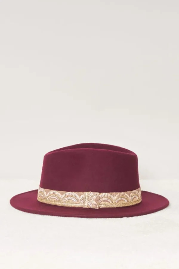 Best Sale Jim Galon Dore Chapeaux En Feutre