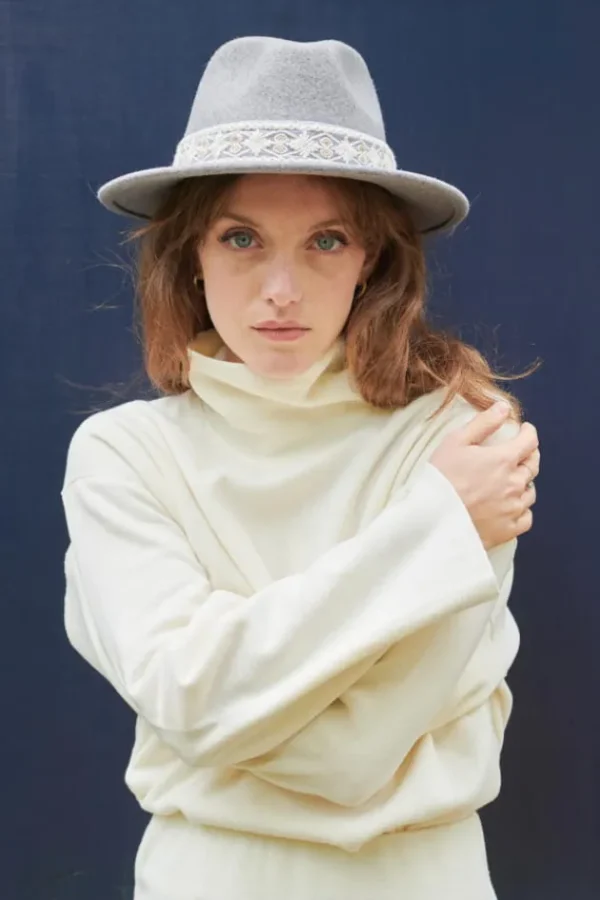 Hot Jim Geometrique Chapeaux En Feutre