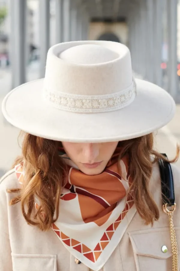 Best Sale Ruben Chine Brode Chapeaux En Feutre